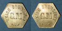 FRENCH EMERGENCY COINS Brunstatt (68). Cercle musical - Union Brunstatt. sans valeur (pour l'eau minérale Carola) -