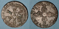 FRENCH ROYAL COINS 6 deniers Louis XIV (1643-1715). dits dardenne &. Aix -