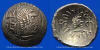 GREEK COINS denier Arabie Heureuse. Les Himyarites. Amdan Bayyan Yuhaqbid (vers 100-120). 1/2 léger. Raidan -