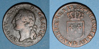 FRENCH ROYAL COINS 1/2 sol Louis XVI (1774-1793). &. Aix. Différent sous le buste : arc -