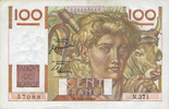 NOTES OF THE BANQUE DE FRANCE 100 francs Banque de France. Billet. jeune paysan, -