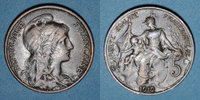 FRENCH MODERN COINS 5 centimes 3e république (1870-1940). Dupuis, -