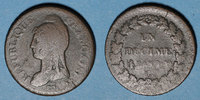 FRENCH MODERN COINS Consulat . 1 décime an 9 G. Genève -
