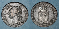 FRENCH ROYAL COINS 1/2 sol Louis XVI (1774-1793). Marseille -