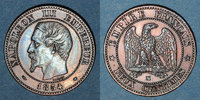 FRENCH MODERN COINS 2 centimes 2e empire (1852-1870). tête nue, Marseille -