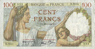 NOTES OF THE BANQUE DE FRANCE 100 francs Banque de France. Billet. Sully, -