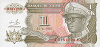 OTHER FOREIGN NOTES Zaïre. 1 nouveau likuta -