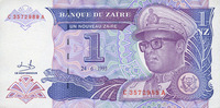 OTHER FOREIGN NOTES Zaïre. 1 nouveau zaïre -