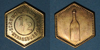 FRENCH EMERGENCY COINS Strasbourg (67). Consum-Genossenschaft Artillerie Werkstadt. 1/2 (litre). Laiton -