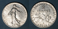 FRENCH MODERN COINS 2 francs 3e république (1870-1940). Semeuse Castelsarrasin -
