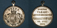 ALSACE Alsace. Thann. 2e tournoi de gymnastique dAlsace-Lorraine. Médaille laiton argenté -
