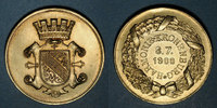 ALSACE bronze Alsace. Strasbourg. Harmonie de Cronenbourg. Médaille doré. 34,21 mm -