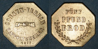 FRENCH EMERGENCY COINS 5 livres Ribeauvillé (68). Consum Verein. Fünf Pfund Brod ( de pain). Flan épais -