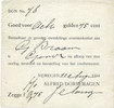 OTHER FOREIGN NOTES 8 gulden Pays Bas. Nimègue. Alfred Dorsemagen. 75 cent -