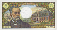 NOTES OF THE BANQUE DE FRANCE 5 francs Banque de France. Billet. Pasteur, -