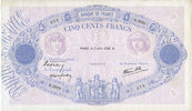NOTES OF THE BANQUE DE FRANCE 500 francs Banque de France. Billet. bleu et rose, 2.6.1938, modifié -