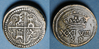 WEIGHTS Espagne. Poids monétaire de 8 réaux de Philippe II à Philippe IV -