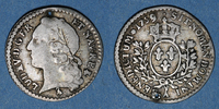 FRENCH ROYAL COINS Louis XV (1715-1774). 1/20 écu au bandeau -