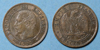 FRENCH MODERN COINS 1 centime 2e empire (1852-1870). tête nue -