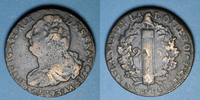 FRENCH MODERN COINS 2 sols Convention (1792-1795). Metz. Type FRANCOIS -