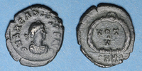 ROMAN EMPIRE cent Arcadius (383-408). 1/2 énionalis. Nicomédie, 1ère officine, 383-384. R/: VOT / V -