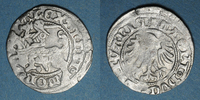 EUROPA Lituanie. Grand Duché. Alexandre Jagellon . 1/2 gros 1492-1506 Légère faiblesse de frappe / revers sinon TTB / s+