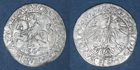 EUROPE gros Lituanie. Grand Duché. Sigismond III Auguste (1544-1572). 1/2 Différent : hache. R! R! R! -