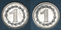 FRENCH EMERGENCY COINS 1 franc Châteauneuf (35). Camp de prisonniers de guerre allemands. -