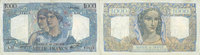 NOTES OF THE BANQUE DE FRANCE 1000 francs Banque de France. Billet. Minerve et Hercule, -