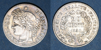 FRENCH MODERN COINS 20 centimes 2e république (1848-1852). -
