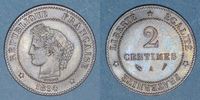 FRENCH MODERN COINS 2 centimes 3e république (1870-1940). Cérès -