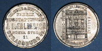 ALSACE Strasbourg. J. L. Erlenbach (lingerie, confection). Médaille zinc nickelé. 29,17 mm -