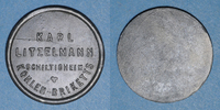 FRENCH EMERGENCY COINS Schiltigheim (67). Karl Litzelmann - Kohlen Briketts (briquettes de charbon). sans valeur. Zinc -
