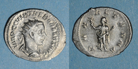 ROMAN EMPIRE Antoninien Trébonien Galle (251-253). . Atelier incertain, 252-253. R/: la Paix -