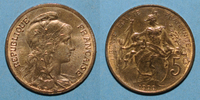FRENCH MODERN COINS 5 centimes 3e république (1870-1940). Dupuis, -