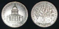 FRENCH MODERN COINS 100 francs 5e république (1959- ). Panthéon, -