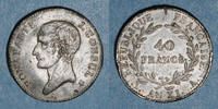 FRENCH MODERN COINS 40 francs Consulat . an XI A. Etain. Non signé. Inédit ! -