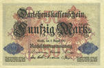 GERMANY 50 mark Allemagne. Billet. 5.8.1914, série B -