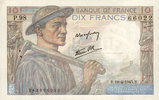 NOTES OF THE BANQUE DE FRANCE 10 francs Banque de France. Billet. mineur, -