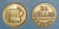 FRENCH EMERGENCY COINS Obernai (67). Ed. Müller. 1 chope (de bière) -