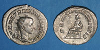 ROMAN EMPIRE Antoninien Hérennius Etruscus, césar (250-251). . Rome, R/: Appolon -