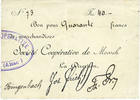 FRENCH EMERGENCY NOTES 40 francs Moosch (68). Société coopérative de Moosch. Billet. (fin 1914) -