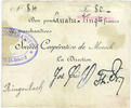 FRENCH EMERGENCY NOTES 80 francs Moosch (68). Société coopérative de Moosch. Billet. (fin 1914) -
