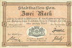 FRENCH EMERGENCY NOTES 2 mark Mulhouse (68). Ville. Billet Non annulé -