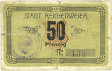 FRENCH EMERGENCY NOTES 50 pfennig Riquewihr (Reichenweier) (68). Billet. -