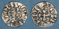 OTHER FEUDAL COINS Denier Bretagne. Comté de Penthièvre. Guimgamp. Monnayage immobilisé d'Etienne. type IIIb -