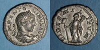 ROMAN EMPIRE Denier Elagabale (218-222). . Rome, R/: la Fidélité militaire -