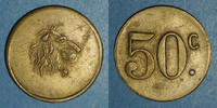 FRENCH EMERGENCY COINS 50 centimes Ajaccio. Villa Natalia(?). -