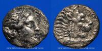 GREEK COINS Drachme Carie. Knidos. Autokrates, magistrat. 330-250 AC -