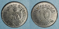 FRENCH EMERGENCY COINS 10 pfennig Strasbourg (67). Ville. Fer -